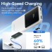 Батарея универсальная Vention 10000mAh 22.5W 3A PD, Built-in USB-C+Lightning Cables, White (FHOW0)