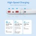 Батарея универсальная Vention 10000mAh 22.5W 3A PD, QC/3.0, LED Display, White (FHKW0)