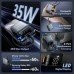 Батарея универсальная Vention 10000mAh 35W 3A PD, Type-C in/out, Built-in USB-C Cable, LED Display,Gray (FHEH0)