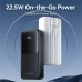 Батарея универсальная Vention 20000mAh 22.5W 3A PD, Built-in USB-C+Lightning Cables, Black (FHPB0)