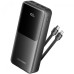 Батарея универсальная Vention 20000mAh 22.5W 3A PD, Built-in USB-C+Lightning Cables, Black (FHPB0)