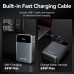 Батарея универсальная Vention 20000mAh 65W 3A PD, QC/3.0, USB-A, Type-C OUT, with Built-in USB-C Cable, LED Display (FHYB0)