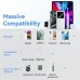 Батарея универсальная Vention 30000mAh 22.5W 3A, PD, QC/3.0, LED Display, White (FHMW0)