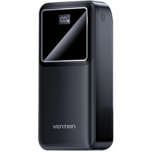 Батарея универсальная Vention 30000mAh 22.5W 3A, PD, QC/3.0, LED Display, Black (FHMB0)