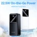 Батарея универсальная Vention 30000mAh 22.5W 3A, PD, QC/3.0, LED Display, Black (FHMB0)