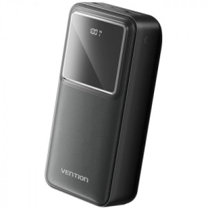 Батарея универсальная Vention 30000mAh 22.5W 3A, PD, QC/3.0, LED Display, Black (FHMB0)