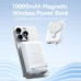 Батарея универсальная Vention Magnetic Wireless 10000mAh 22.5W 3A, PD, QC/3.0, USB-C, Lightning, LED Display, Black (FHTB0)