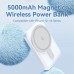 Батарея универсальная Vention Magnetic Wireless 5000mAh 20W 3A, PD USB-C, Light Indicator, White (FHSW0)