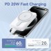 Батарея универсальная Vention Magnetic Wireless 5000mAh 20W 3A, PD USB-C, Light Indicator, White (FHSW0)