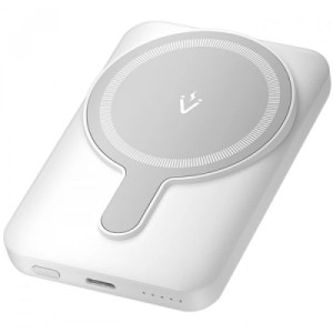 Батарея универсальная Vention Magnetic Wireless 5000mAh 20W 3A, PD USB-C, Light Indicator, White (FHSW0)