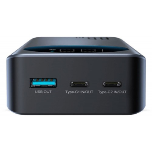 Батарея универсальная JOYROOM 30000mAh 65W PD, QC/3.0, USB-A, 2xUSB-C In/Out, Black (JR-PBF05)