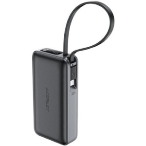 Батарея универсальная Acefast 10000mAh 30W PD, USB-C witch cable, USB-A, Li-Pol, M7 Black (6974316283379)