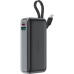 Батарея универсальная Acefast 10000mAh 30W PD, USB-C witch cable, USB-A, Li-Pol, M7 Black (6974316283379)