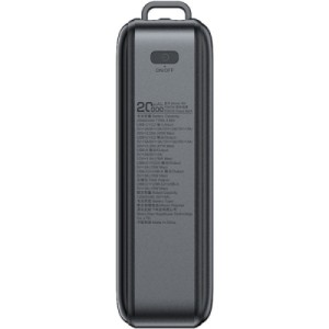 Батарея универсальная Acefast 20000mAh 67W PD/3.0, 20В/3.35A Type-C, USB-A, with cable, Li-ion M4 Black (6974316282723)