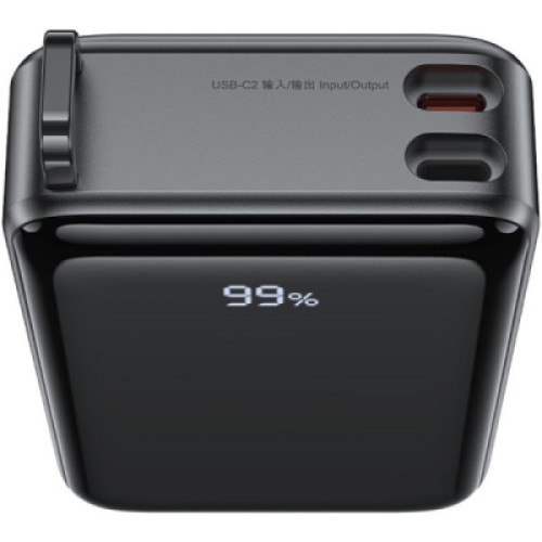 Батарея универсальная Acefast 20000mAh 67W PD/3.0, 20В/3.35A Type-C, USB-A, with cable, Li-ion M4 Black (6974316282723)