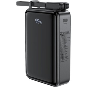 Батарея универсальная Acefast 20000mAh 67W PD/3.0, 20В/3.35A Type-C, USB-A, with cable, Li-ion M4 Black (6974316282723)