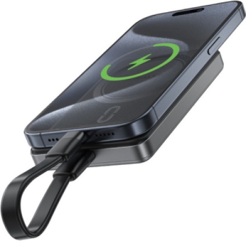Батарея универсальная Acefast Magnetic Wireless 10000mAh 20W PD, QC/3.0, QI 15W, M12 Black (6974316283393)