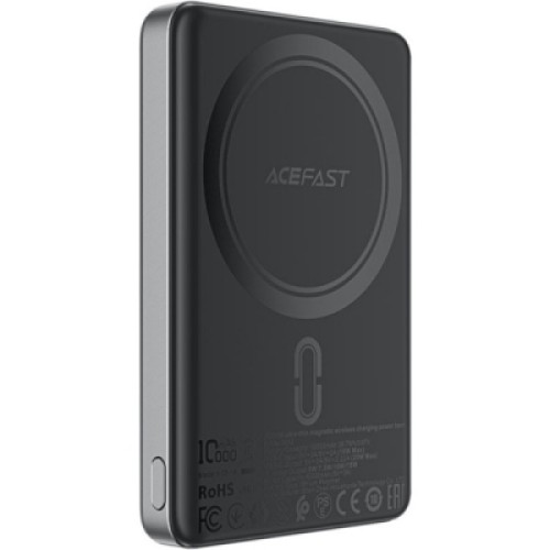 Батарея универсальная Acefast Magnetic Wireless 10000mAh 20W PD, QC/3.0, QI 15W, M12 Black (6974316283393)