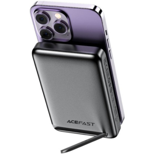 Батарея универсальная Acefast Magnetic Wireless 10000mAh 20W PD, QC/3.0, QI 20W, M6 Black (6974316282600)