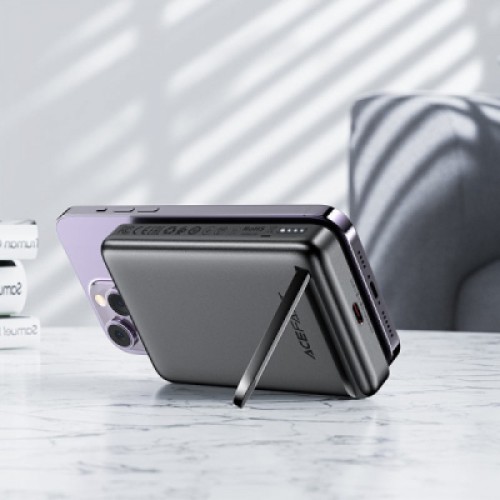 Батарея универсальная Acefast Magnetic Wireless 10000mAh 20W PD, QC/3.0, QI 20W, M6 Black (6974316282600)