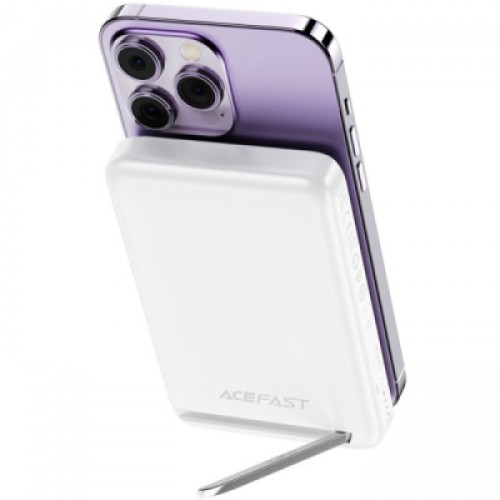 Батарея универсальная Acefast Magnetic Wireless 10000mAh 20W PD, QC/3.0, QI 20W, M6 White (6974316282617)