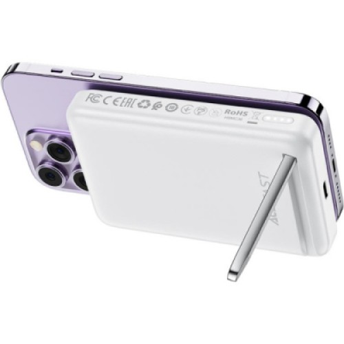 Батарея универсальная Acefast Magnetic Wireless 10000mAh 20W PD, QC/3.0, QI 20W, M6 White (6974316282617)