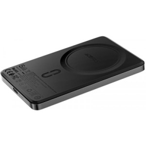 Батарея универсальная Acefast Magnetic Wireless 5000mAh 18W PD, QC/3.0, QI 7.5W, ультра тонкий, M8 Bllack (6974316283386)