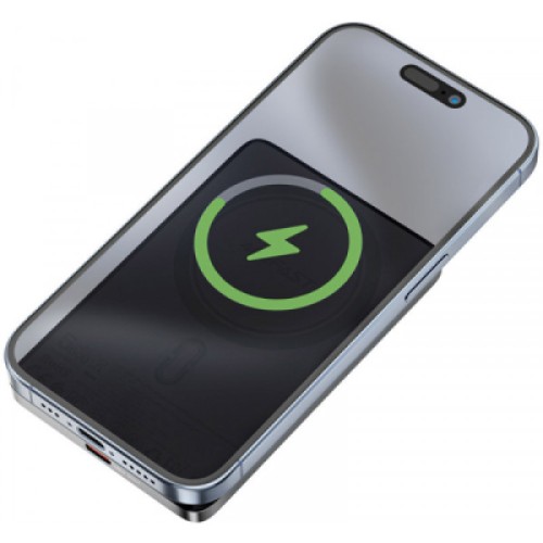 Батарея универсальная Acefast Magnetic Wireless 5000mAh 18W PD, QC/3.0, QI 7.5W, ультра тонкий, M8 Bllack (6974316283386)