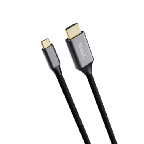 Кабель мультимедийный USB-C to HDMI 2.0m black Trust (25630_TRUST)