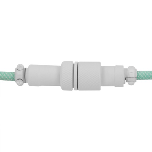 Дата кабель USB-C + USB A to USB-C 1.36m Coiled Aviator mint Keychron (CAB18_KEYCHRON)