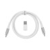 Дата кабель USB-C + USB A to USB-C 1.0m Double-Sleeved Geek white Keychron (CAB20_KEYCHRON)