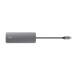 Концентратор Trust USB-C 8-in1 1xUSB-А 3.2/USB-A 2.0/2xUSB-С/HDMI/Ehernet/SD/microSD aluminium 0.15m grey (25672_TRUST)
