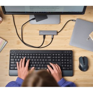Концентратор Trust USB-C to 5xUSB-C aluminium 0.1m grey (25136_TRUST)
