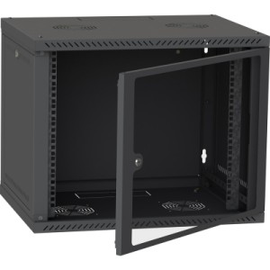 Шкаф настенный Ipcom 12U 19" 600x600 RAL9005 (СН-12U-06-06-ДС-1)