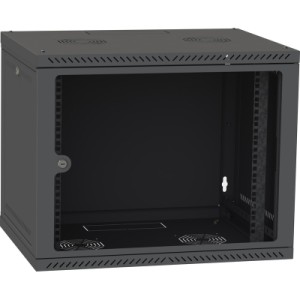Шкаф настенный Ipcom 12U 19" 600x600 RAL9005 (СН-12U-06-06-ДС-1)