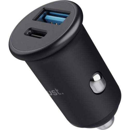 Зарядное устройство Trust USB-C PD25W + USB QC12W 37W Black (25197_TRUST)