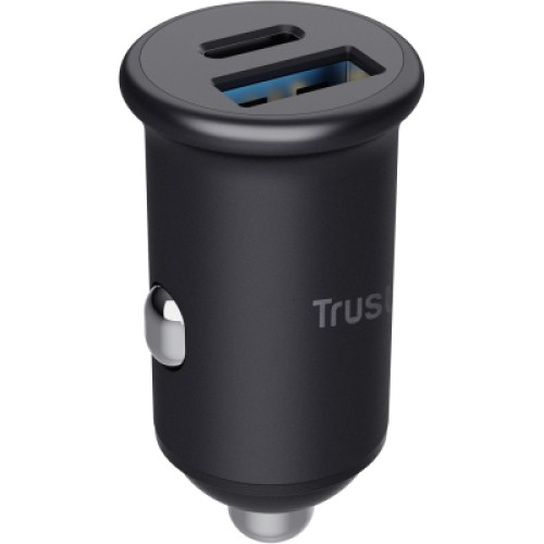 Зарядное устройство Trust USB-C PD25W + USB QC12W 37W Black (25197_TRUST)