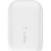 Зарядное устройство Belkin USB-C PD25W + USB QC12W 37W White (WCB007VFWH)