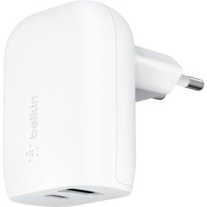 Зарядний пристрій Belkin USB-C PD25W + USB QC12W 37W White (WCB007VFWH)