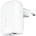Зарядное устройство Belkin USB-C PD25W + USB QC12W 37W White (WCB007VFWH)