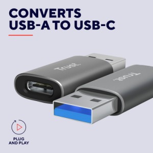 Переходник USB-C to USB-A 3.2 Adapter 2-Pack Trust (25573_TRUST)