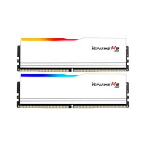 Модуль памяти для компьютера DDR5 32GB (2x16GB) 6000 MHz Ripjaws M5 RGB Matte White G.Skill (F5-6000J3636F16GX2-RM5RW)