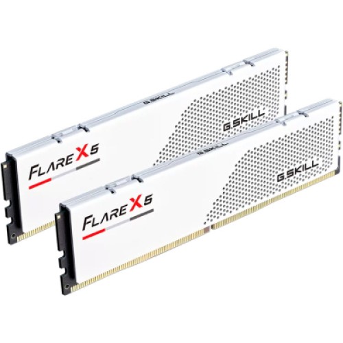 Модуль памяти для компьютера DDR5 32GB (2x16GB) 6400 MHz Flare X5 Matte White G.Skill (F5-6400J3240G16GX2-FX5W)