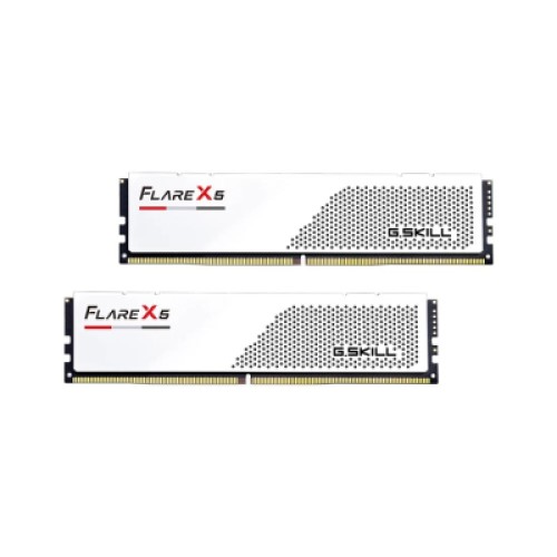 Модуль памяти для компьютера DDR5 32GB (2x16GB) 6400 MHz Flare X5 Matte White G.Skill (F5-6400J3240G16GX2-FX5W)