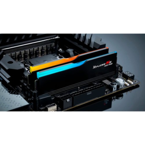 Модуль памяти для компьютера DDR5 32GB (2x16GB) 6400 MHz Ripjaws M5 Neo RGB Matte Black G.Skill (F5-6400J3240G16GX2-RM5NRK)