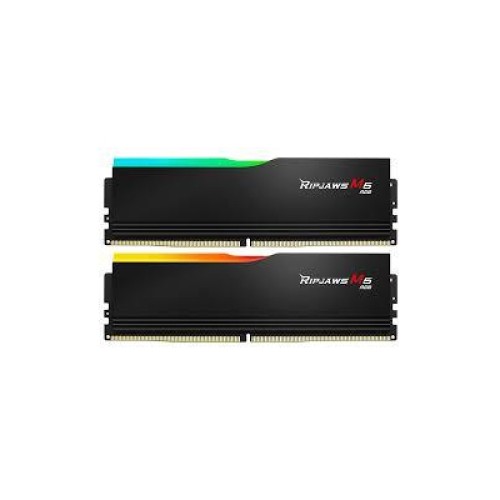 Модуль памяти для компьютера DDR5 32GB (2x16GB) 6400 MHz Ripjaws M5 RGB Matte Black G.Skill (F5-6400J3648F16GX2-RM5RK)