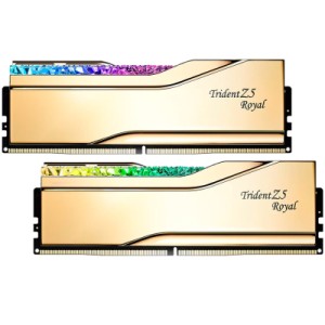 Модуль памяти для компьютера DDR5 32GB (2x16GB) 7200 MHz Trident Z5 Royal Gold G.Skill (F5-7200J3445G16GX2-TR5G)
