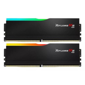 Модуль памяти для компьютера DDR5 48GB (2x24GB) 6000 MHz Ripjaws M5 Neo RGB Matte Black G.Skill (F5-6000J3036F24GX2-RM5NRK)