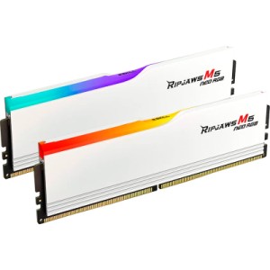 Модуль памяти для компьютера DDR5 48GB (2x24GB) 6000 MHz Ripjaws M5 Neo RGB Matte White G.Skill (F5-6000J3036F24GX2-RM5NRW)