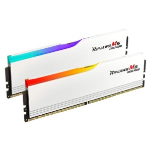 Модуль памяти для компьютера DDR5 48GB (2x24GB) 6000 MHz Ripjaws M5 Neo RGB Matte White G.Skill (F5-6000J3036F24GX2-RM5NRW)